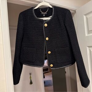 J. Crew Black Blazer with Gold Buttons